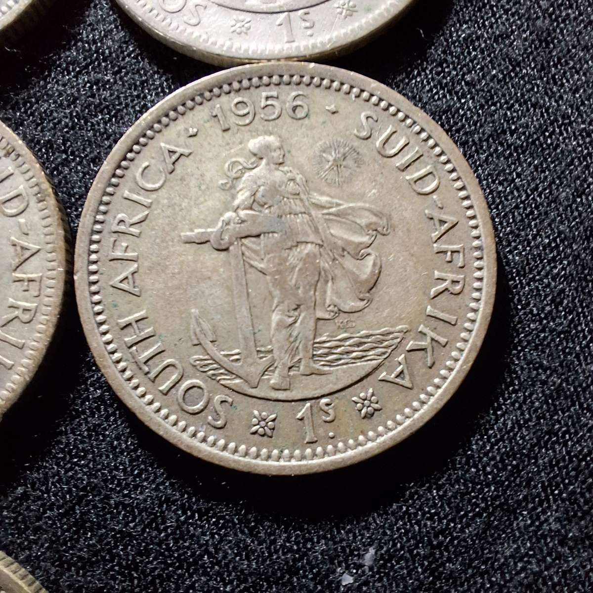 1951 to 1958 - South Africa 1 Shilling Coins