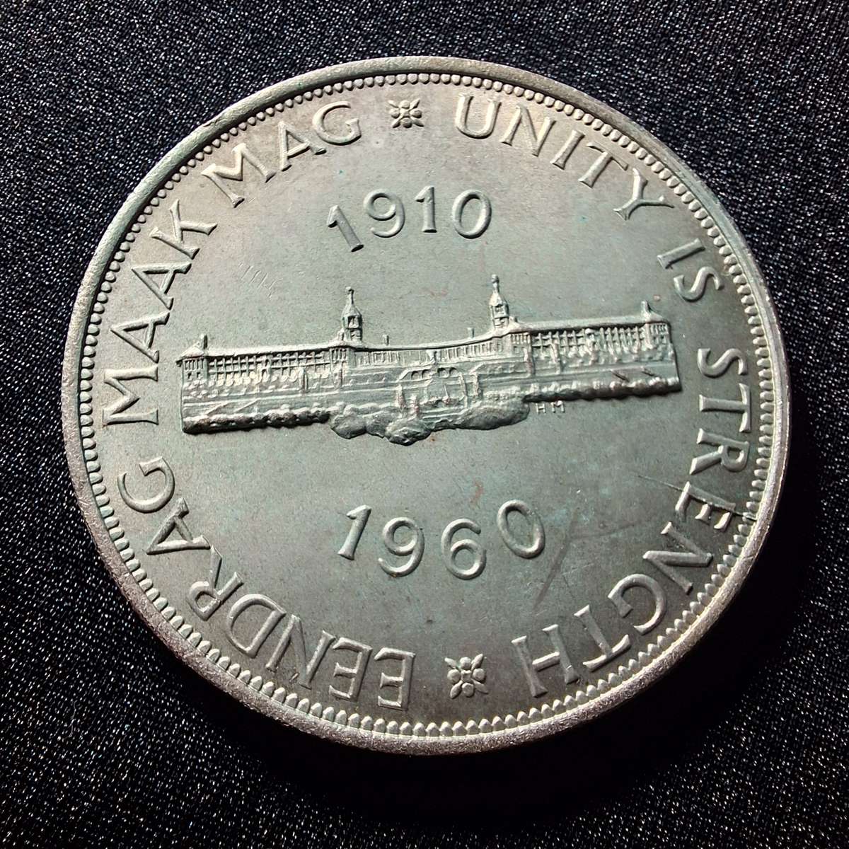 1960 Silver 5 Shillings South Africa Coin #1