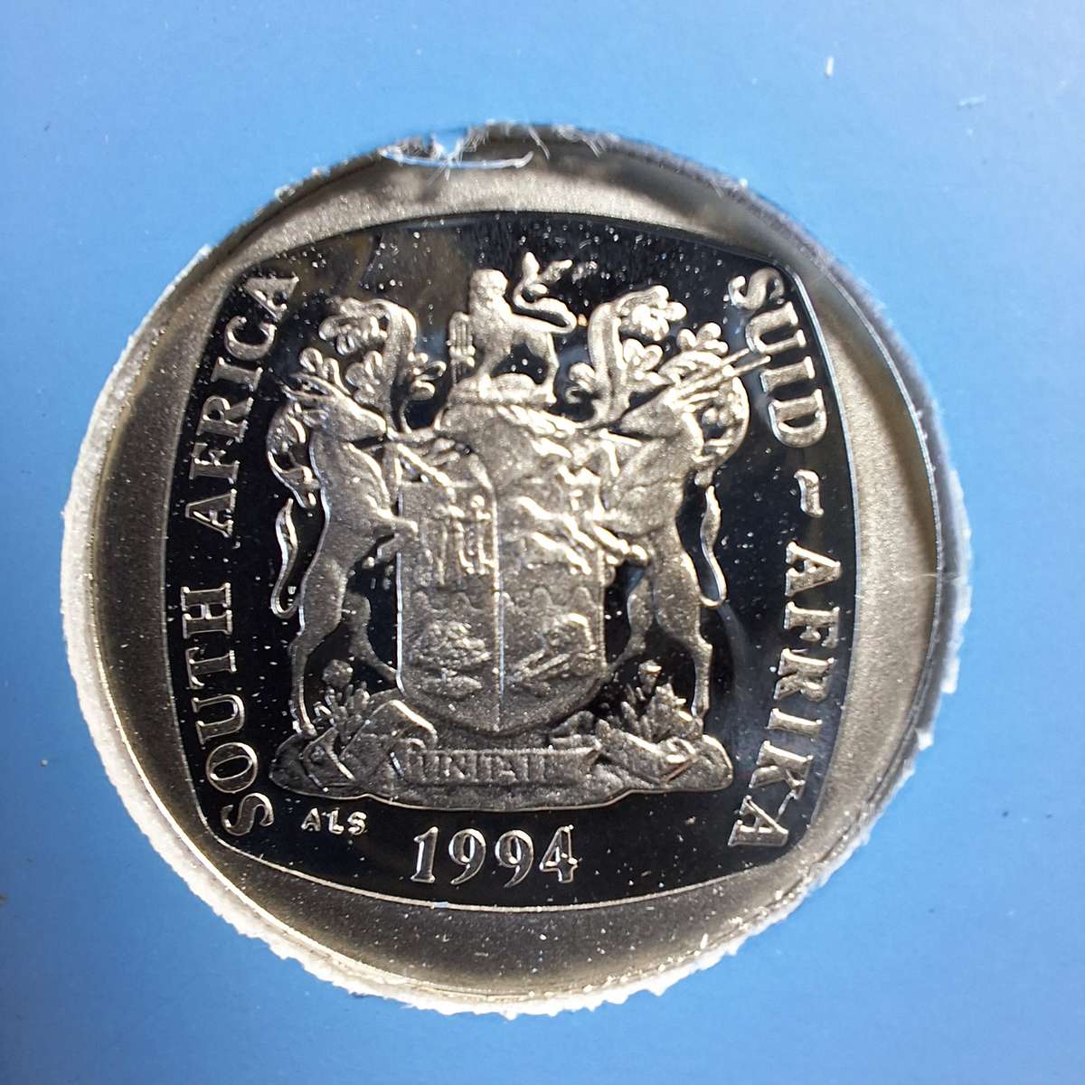 1994 South Africa R5 Presidential Inauguration in Plastic Casing - High Grade