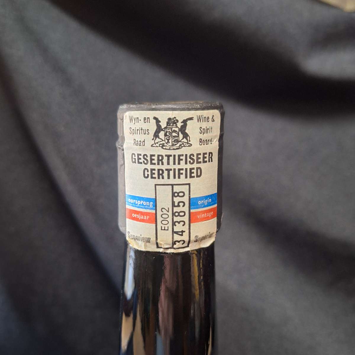 1929 KWV Tawny Port 750ml - Boberg Tawny Liqueur wine of Origin Superior