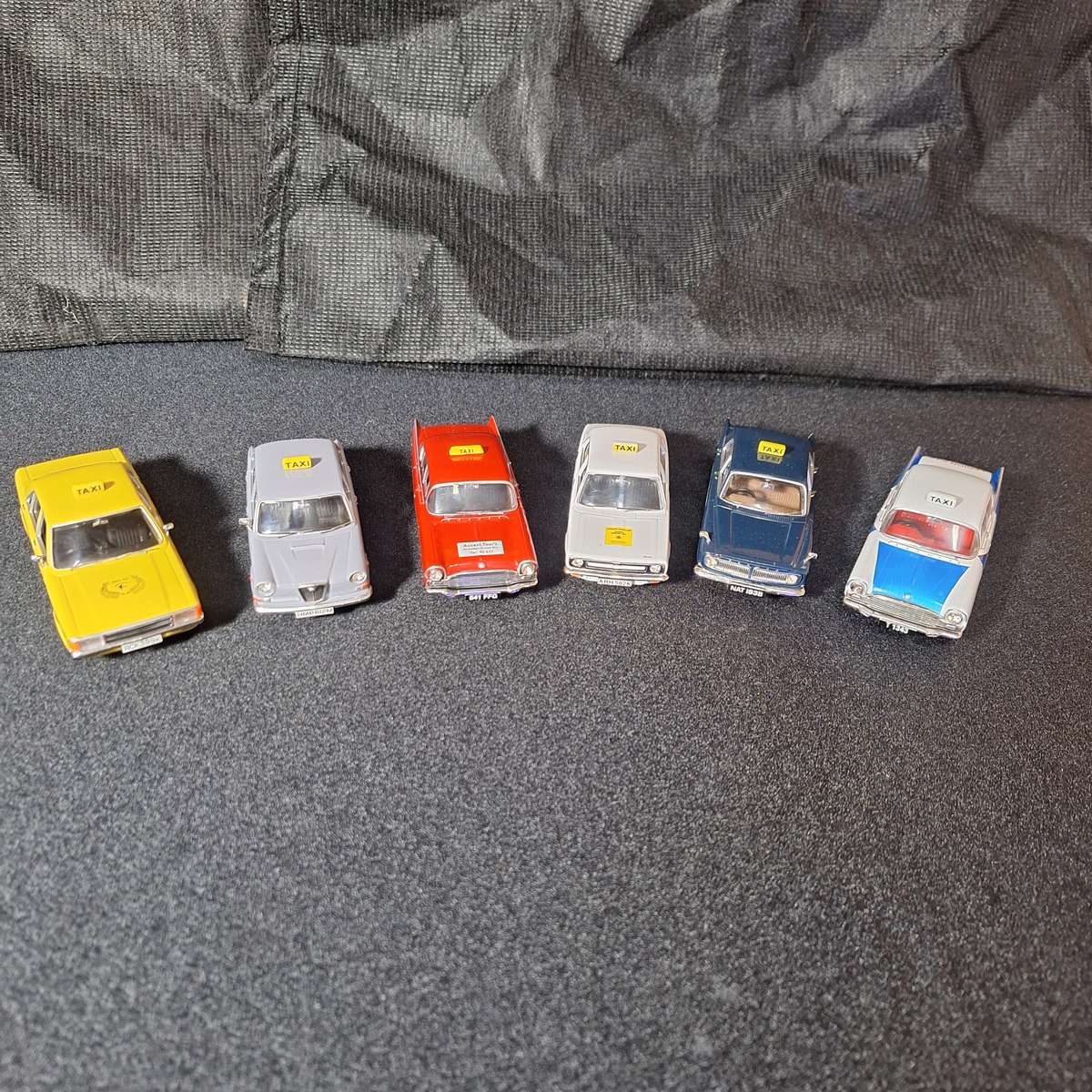 6 x Vanguards Taxi Diecast Model Car Collection
