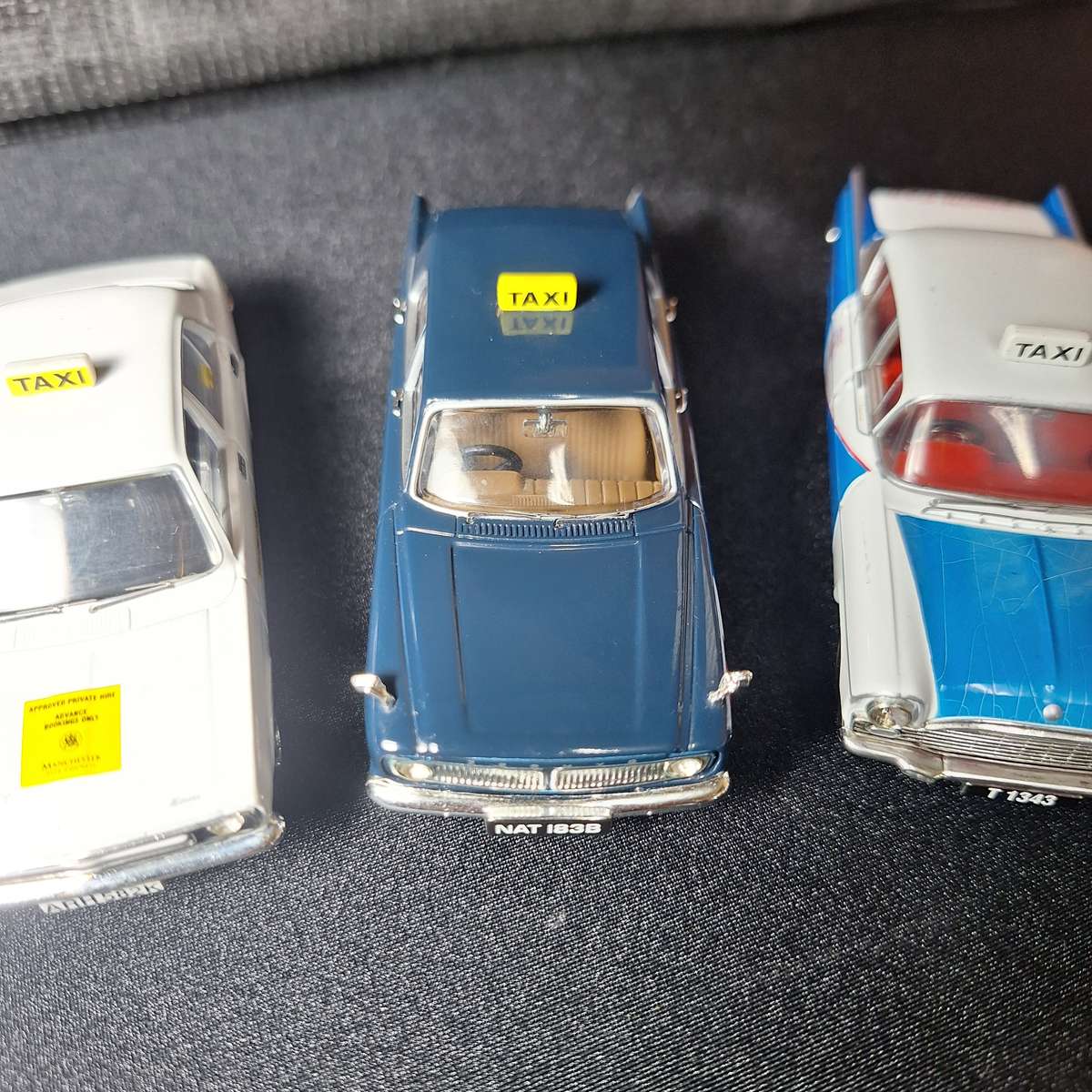 6 x Vanguards Taxi Diecast Model Car Collection