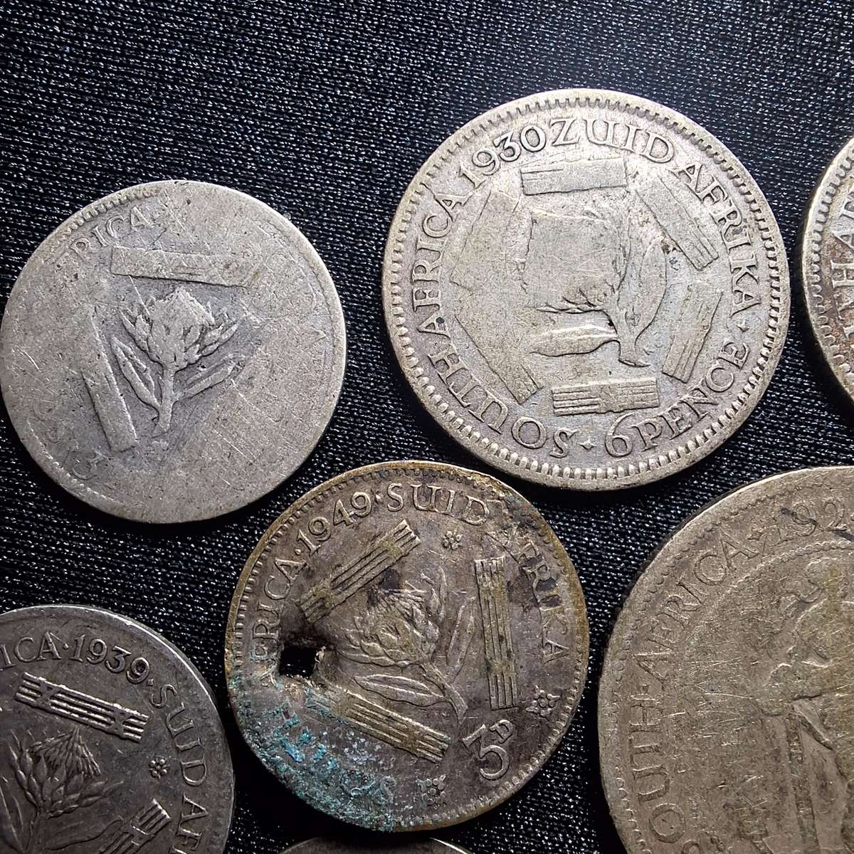 24 Grams of various SA 80% Silver coins