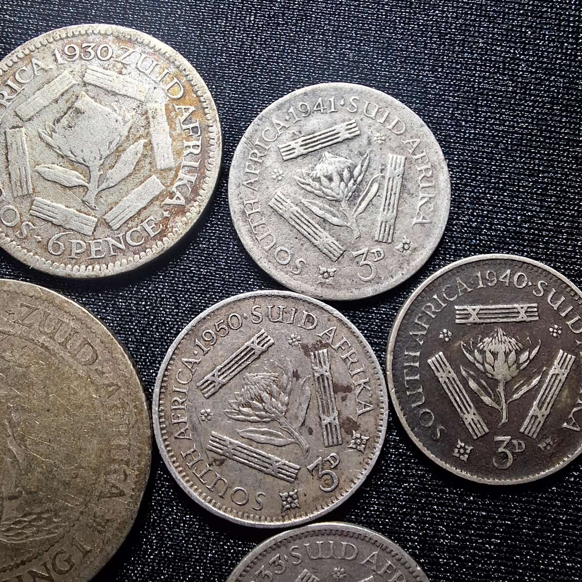 24 Grams of various SA 80% Silver coins