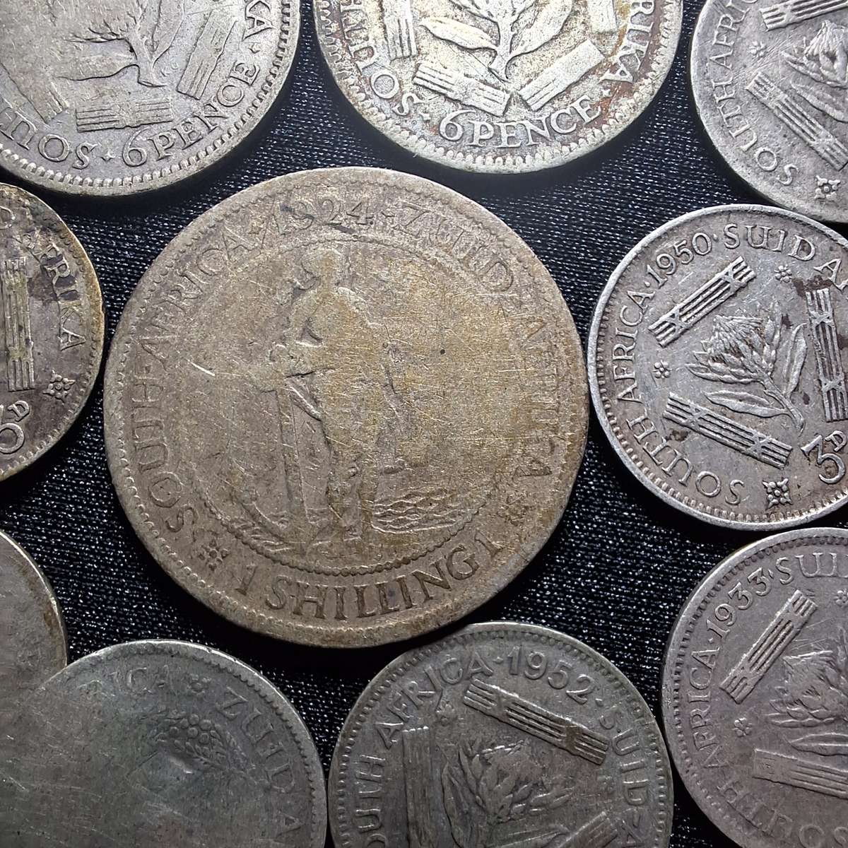 24 Grams of various SA 80% Silver coins