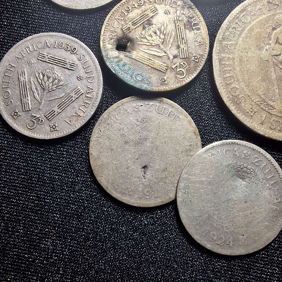 24 Grams of various SA 80% Silver coins