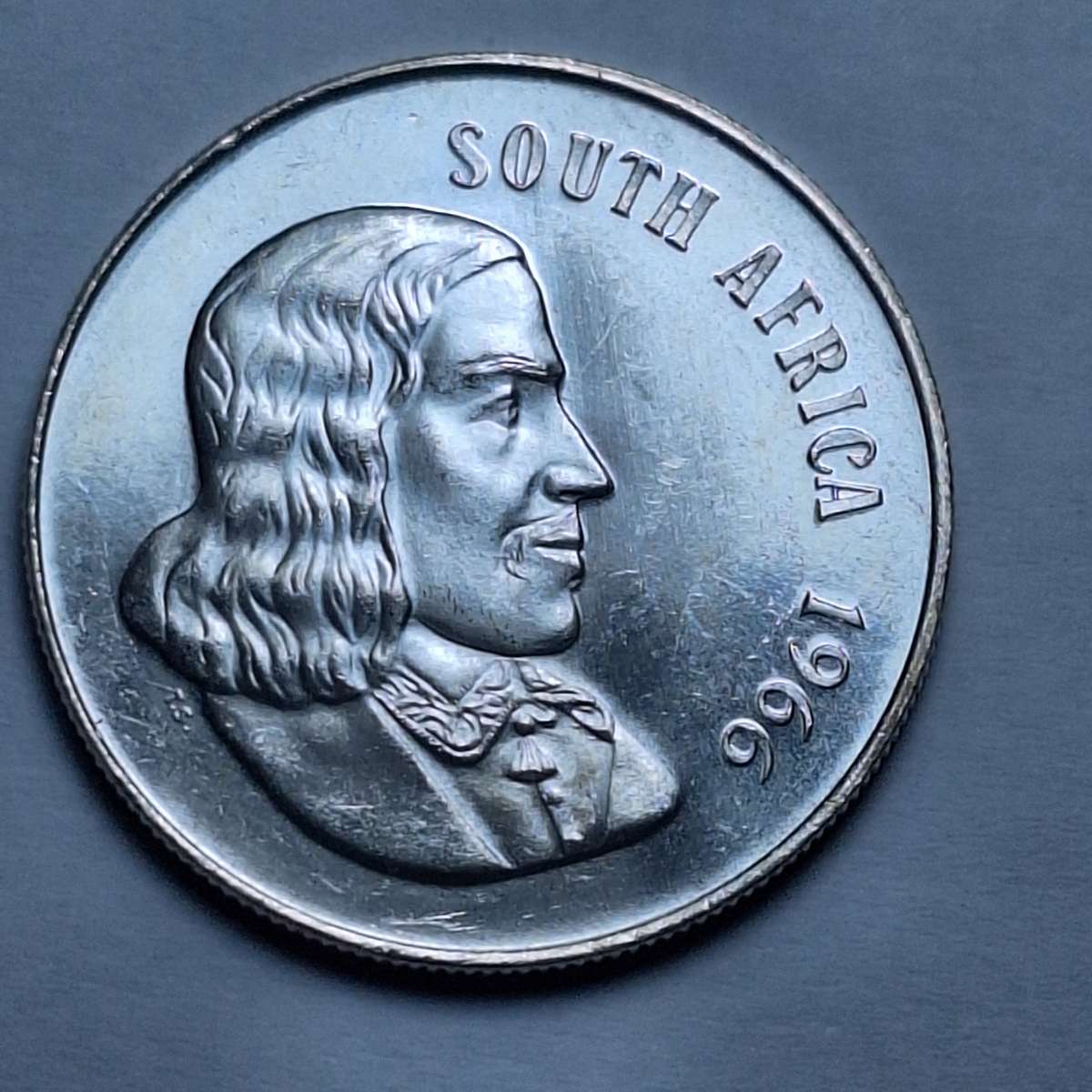 1966 Silver 1 Rand South Africa Coin