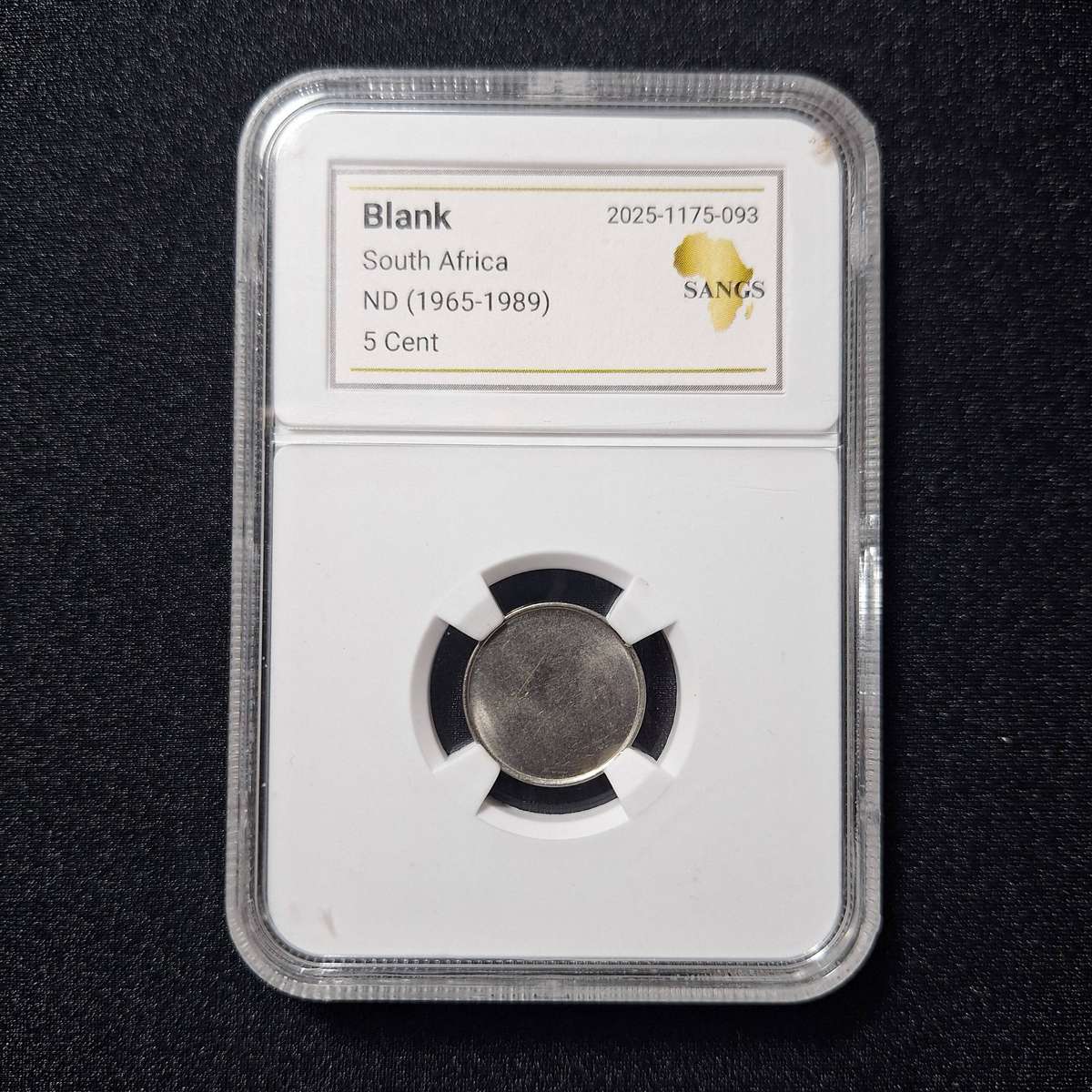 1965 - 1989 5 cents SANGS Graded South Africa Coin