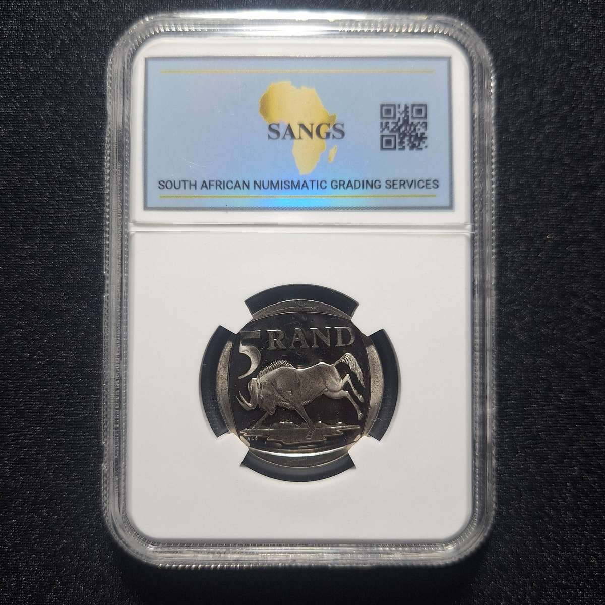 2000 R5 Rand Mandela PL67 SANGS Graded South Africa Coin