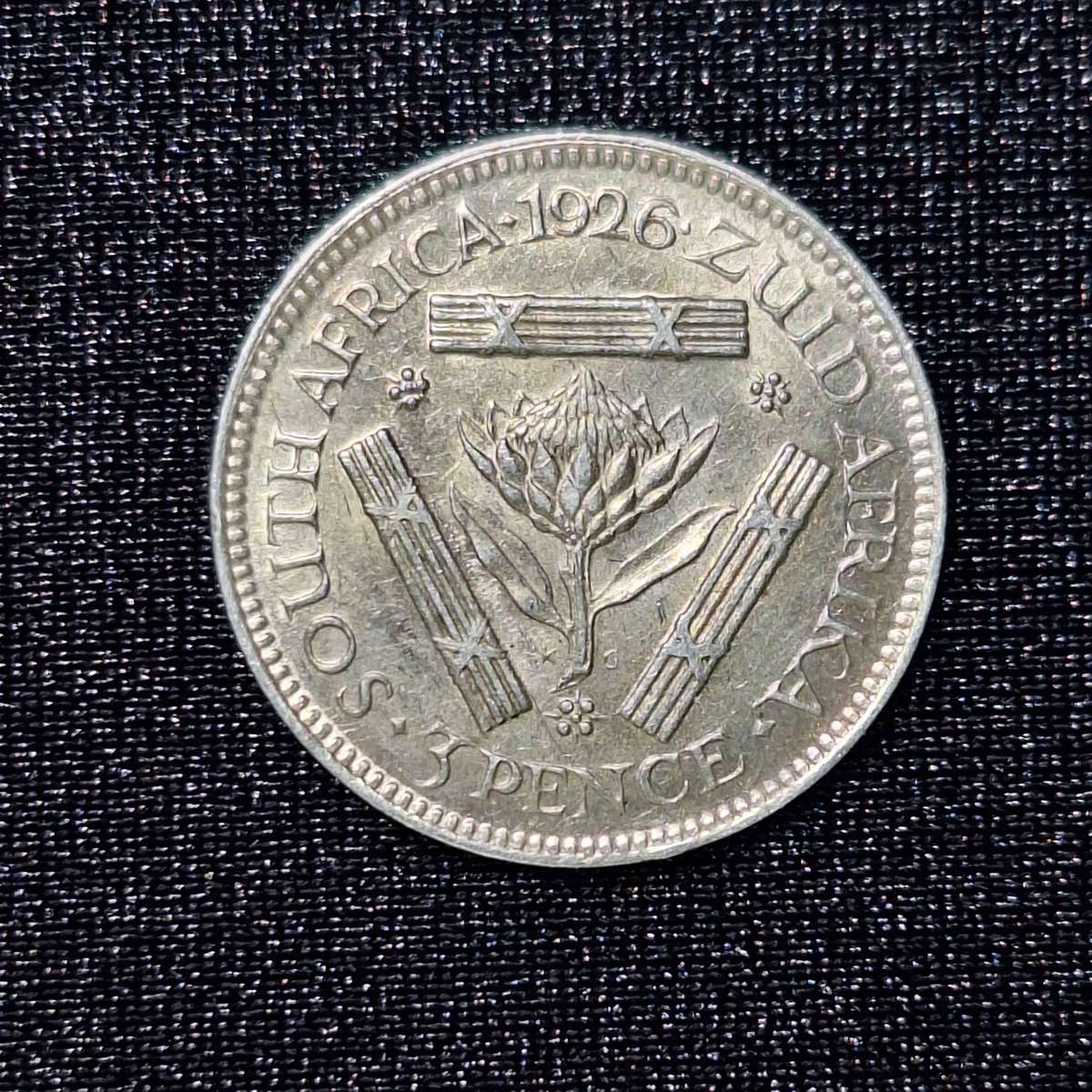 1926 3 Pence Silver South Africa Coin