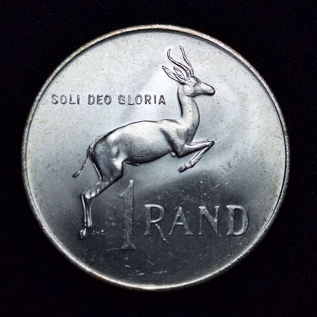 1967 R1 English 80% Silver South Africa Coin
