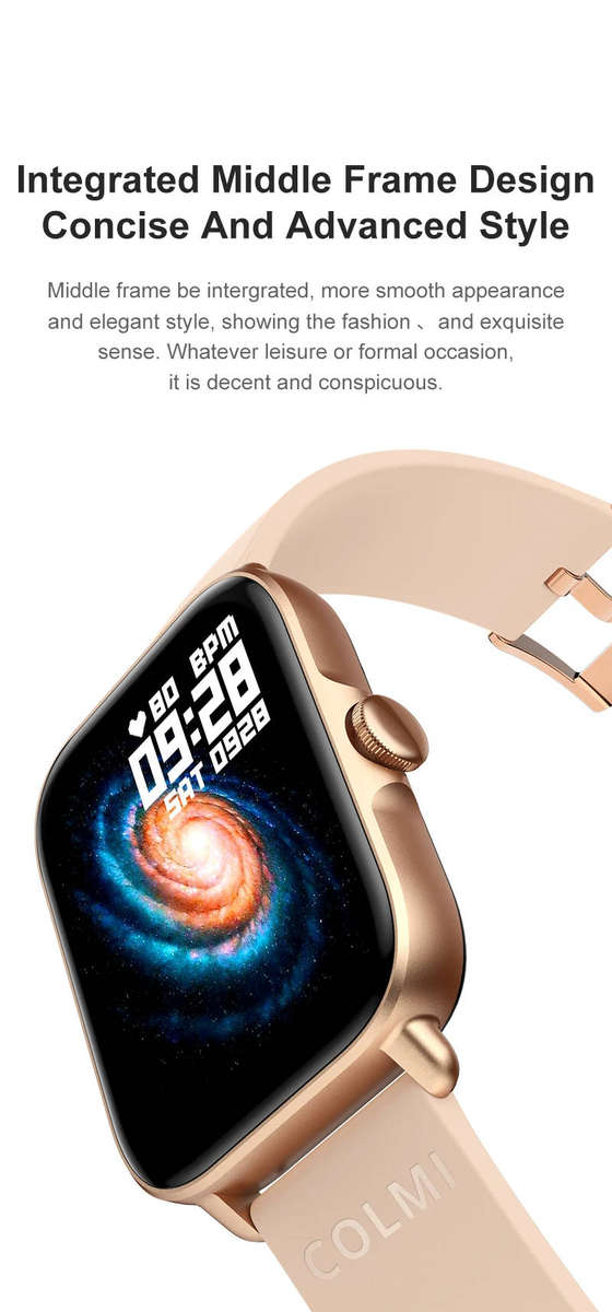 COLMI P28 Plus Smartwatch 1.9 HD Screen Bluetooth Calling IP68 Waterproof Smart Watch