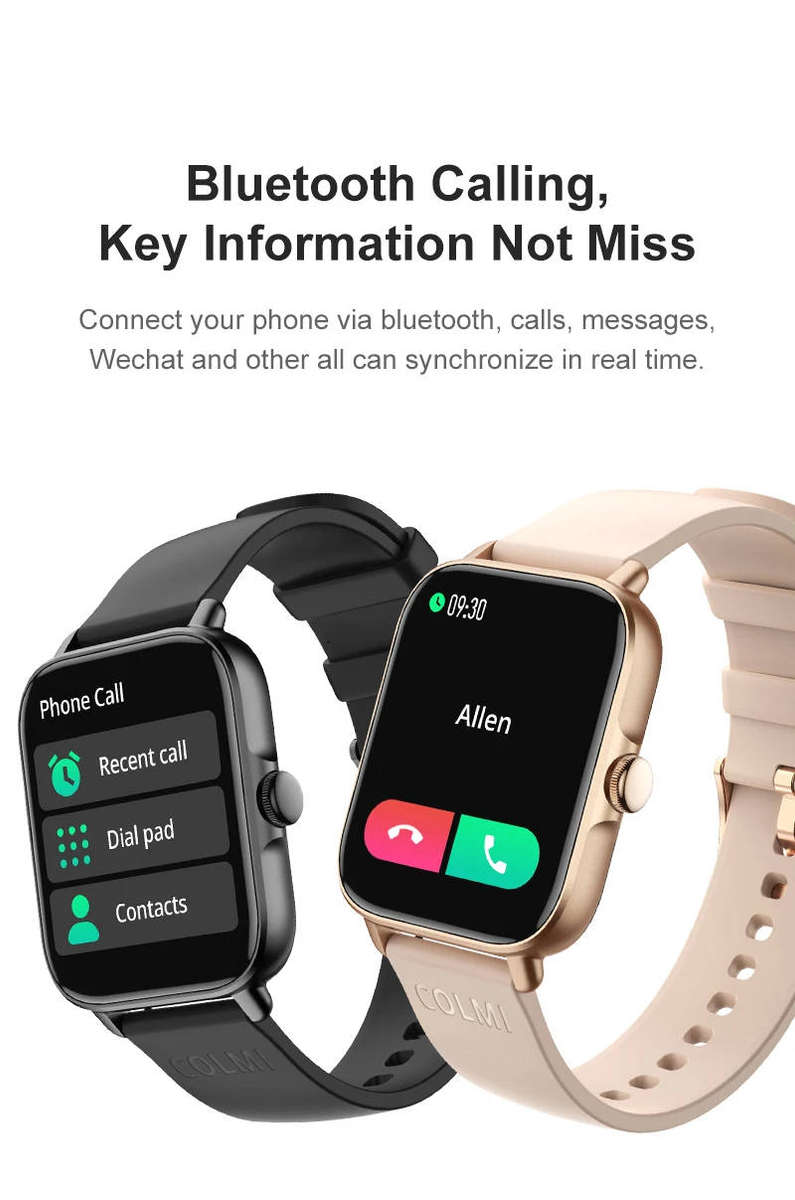 COLMI P28 Plus Smartwatch 1.9 HD Screen Bluetooth Calling IP68 Waterproof Smart Watch