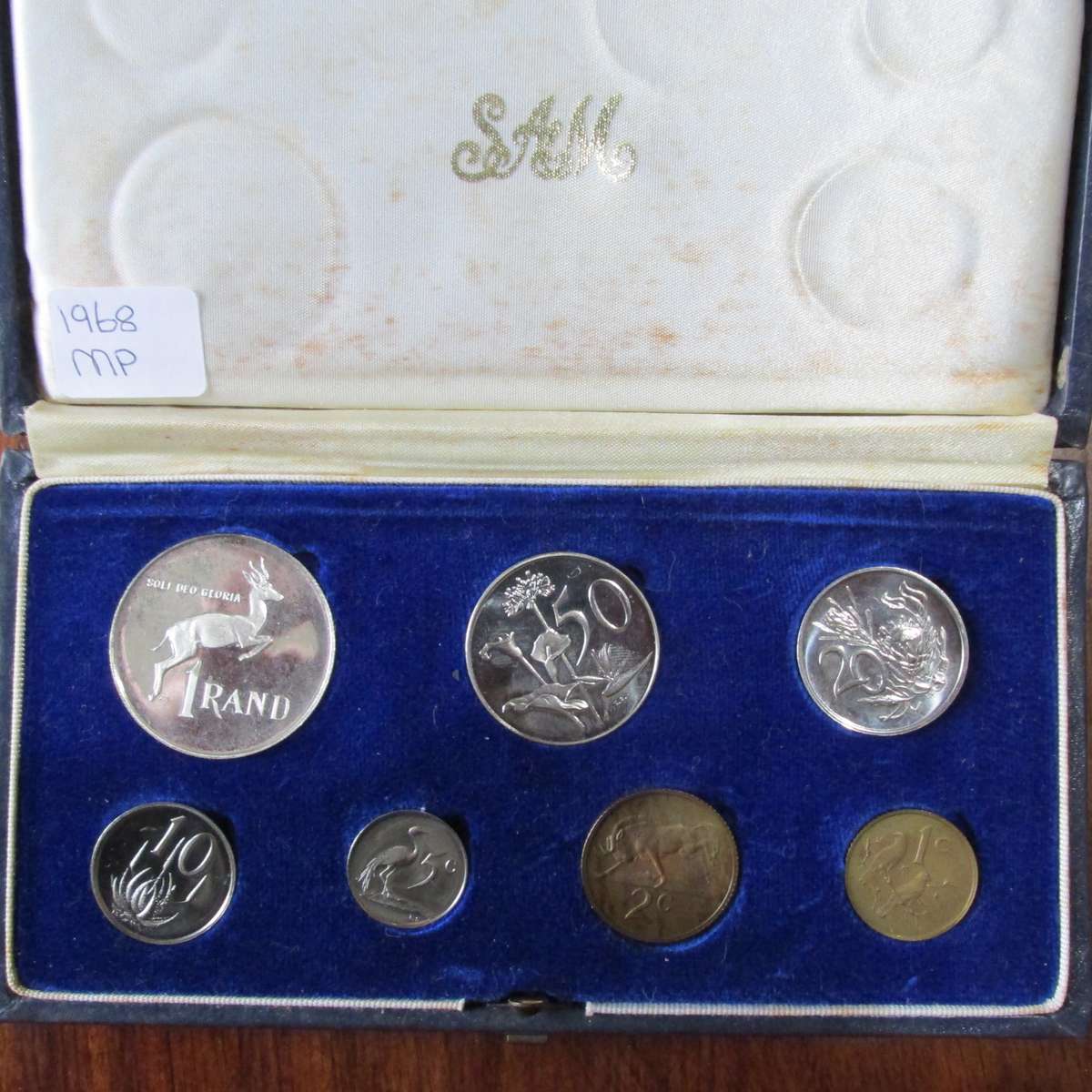 1968 S.A SHORT PROOF SET - 1 CENT TO SILVER RAND
