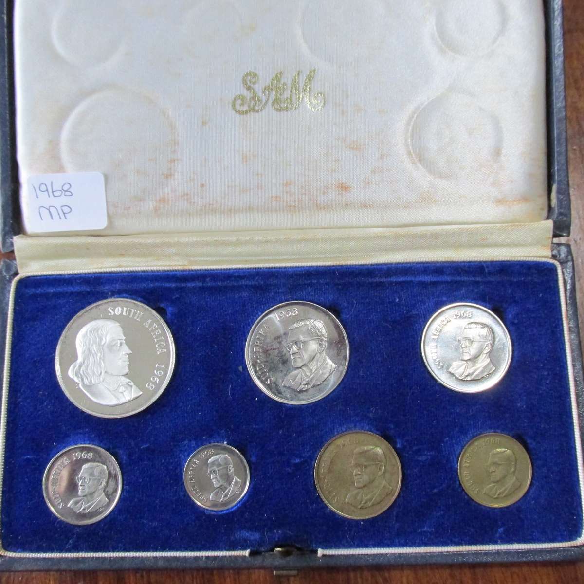 1968 S.A SHORT PROOF SET - 1 CENT TO SILVER RAND