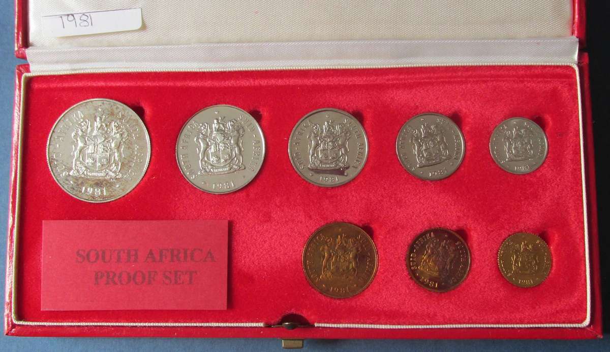 1981 PROOF SET - 1/2 CENT TO SILVER RAND - NO GOLD