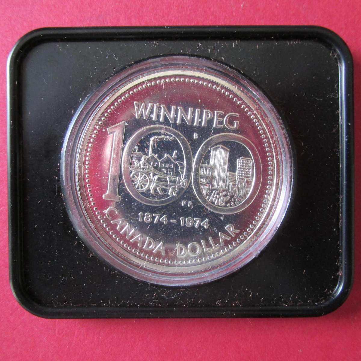 PROOF SILVER DOLLAR CANADA - 1874-1974 CENTENNIAL