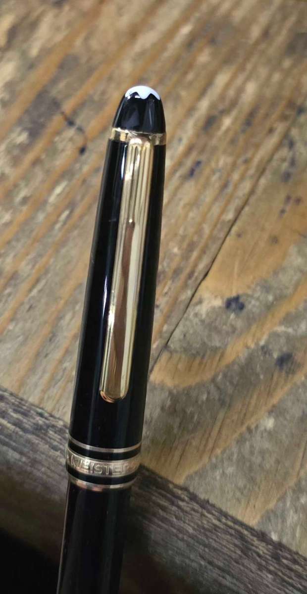 Mont Blanc Meisterstruck Classique Ballpoint Pen & Pencil Set With Leather Case