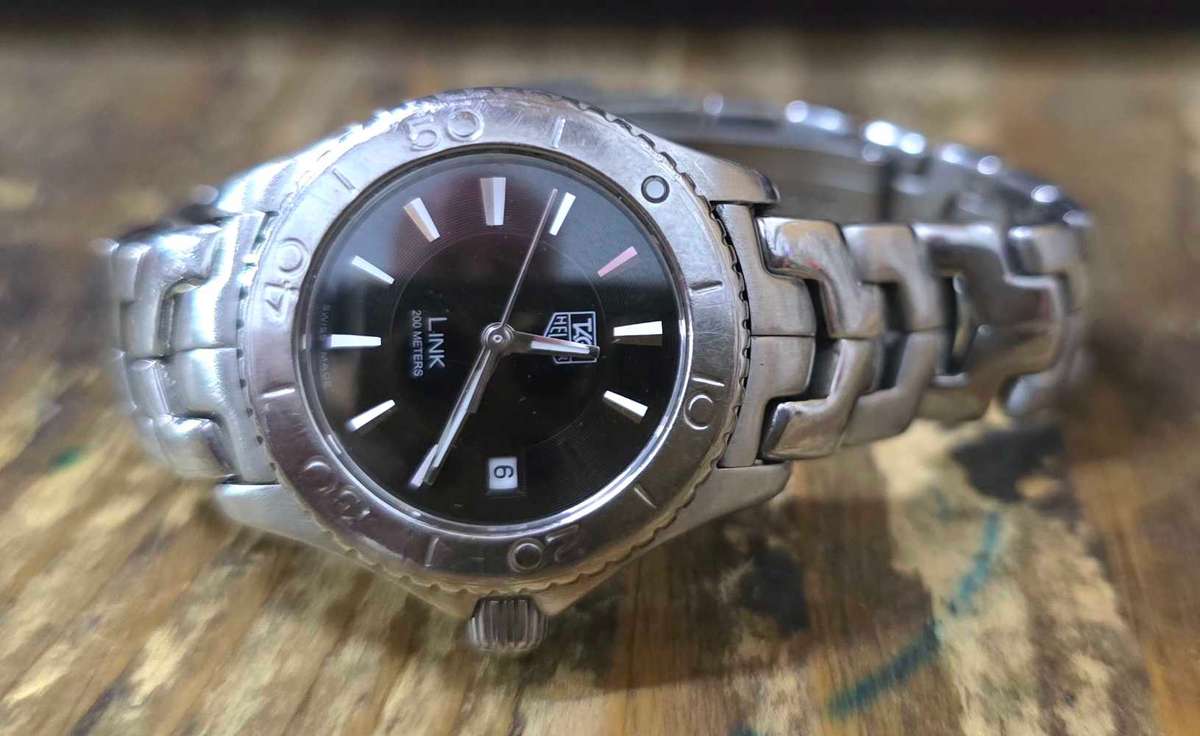 TAG HEUER LINK BEAUTIFUL PERFECT WORKING CONDITION strap shortened 16cm