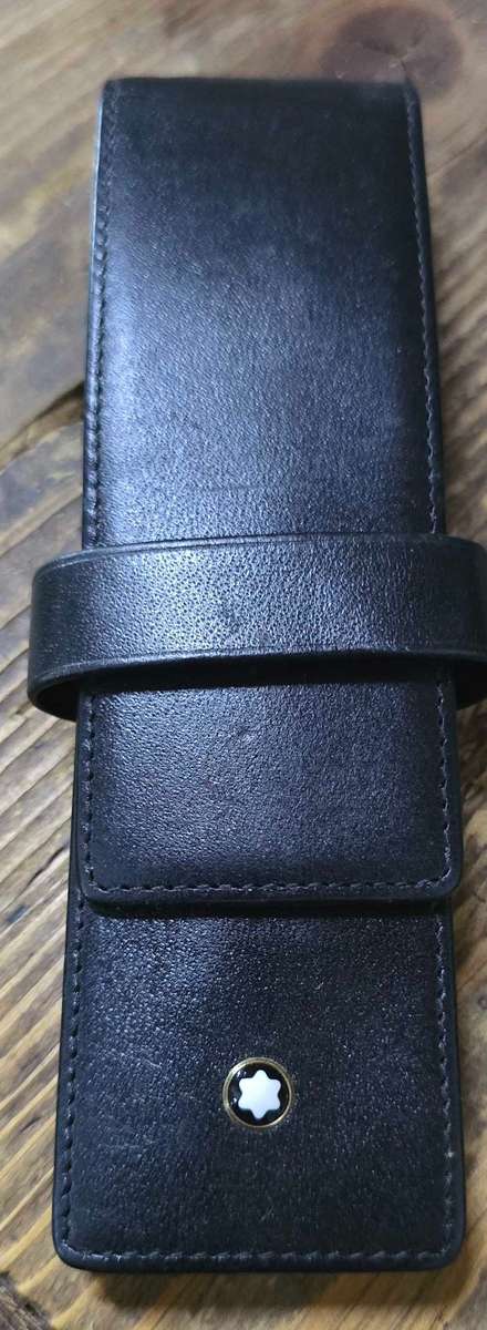 Mont Blanc Meisterstruck Classique Ballpoint Pen & Pencil Set With Leather Case