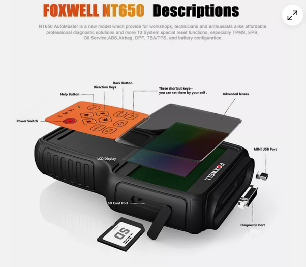 FOXWELL Multi-Application Service Tool NT650