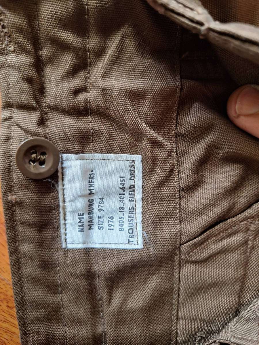 Mixed lot of SADF clothing