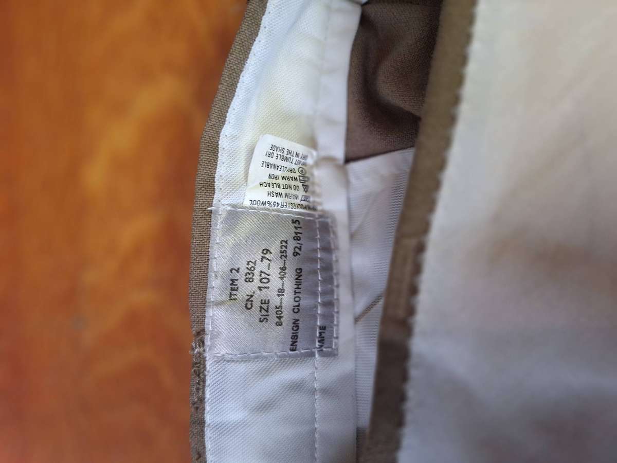 Mixed lot of SADF clothing