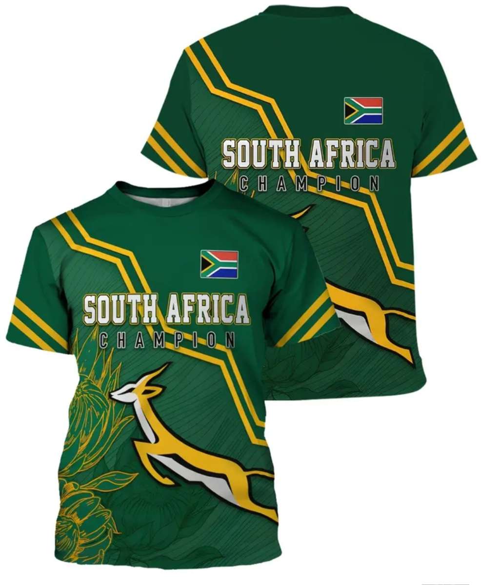 South Africa Springbok Supporters Shirt Size Medium