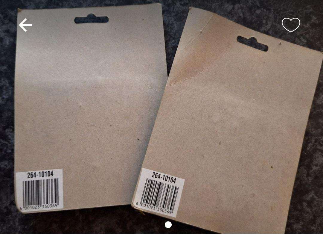 2x Vintage Cap Bomb parachute toy carded