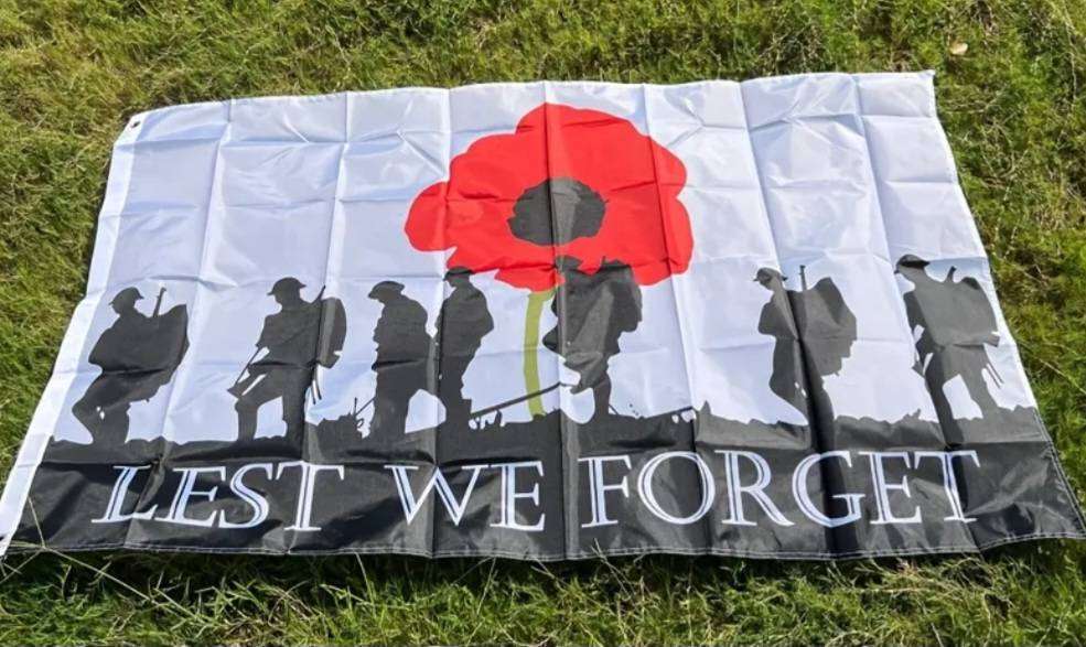 Poppy day flag