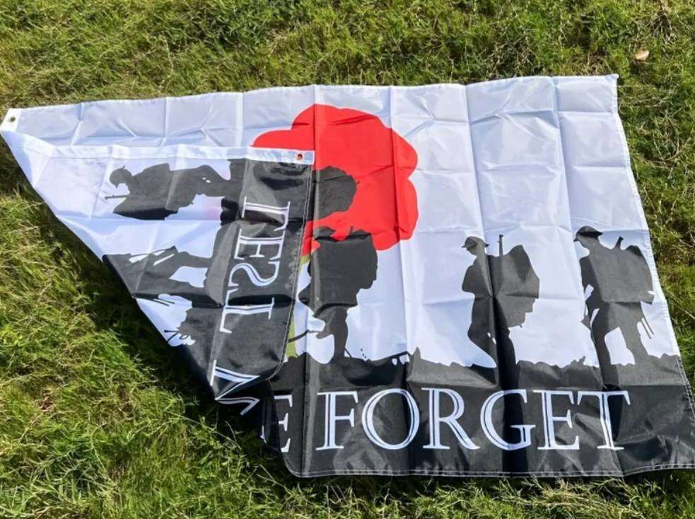 Poppy day flag