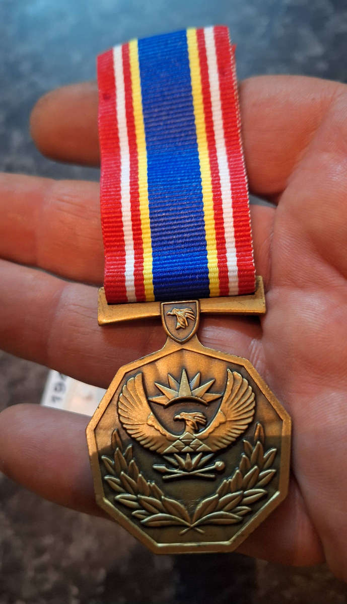 South African Police 10 year service medal with box