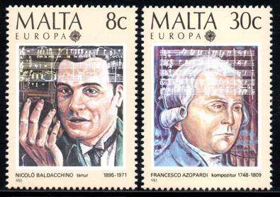 Malta - 1985 European Music Year Set MNH SG 759-760