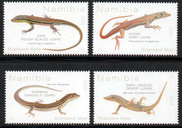 Namibia - 2025 Lacertids Lizards Set MNH