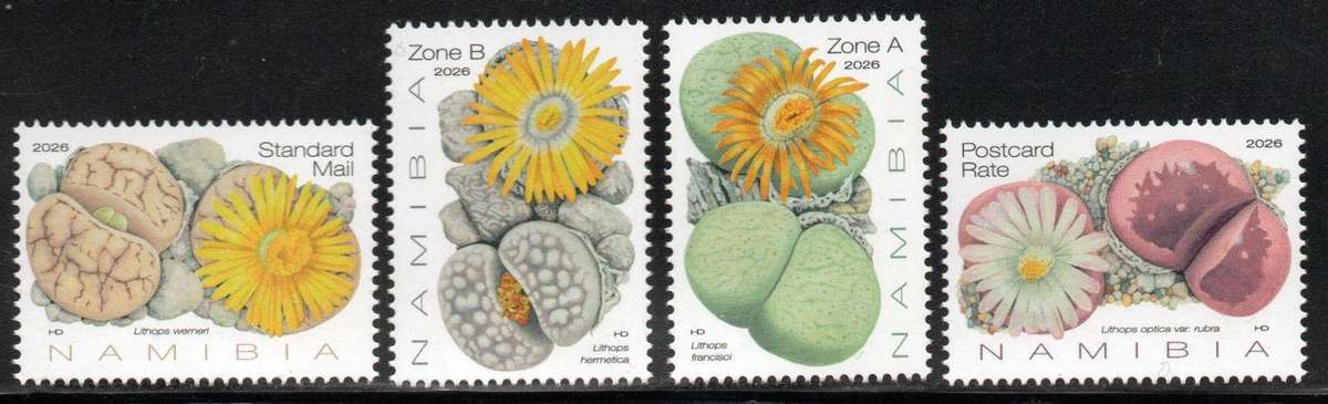 Namibia - 2026 Lithops Flowers Set MNH