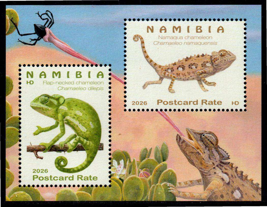 Namibia - 2026 Chameleons MS MNH