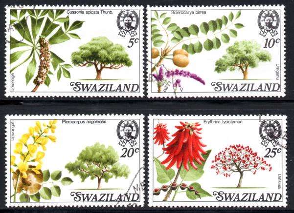 Swaziland - 1978 Trees Set Used SG 285-288