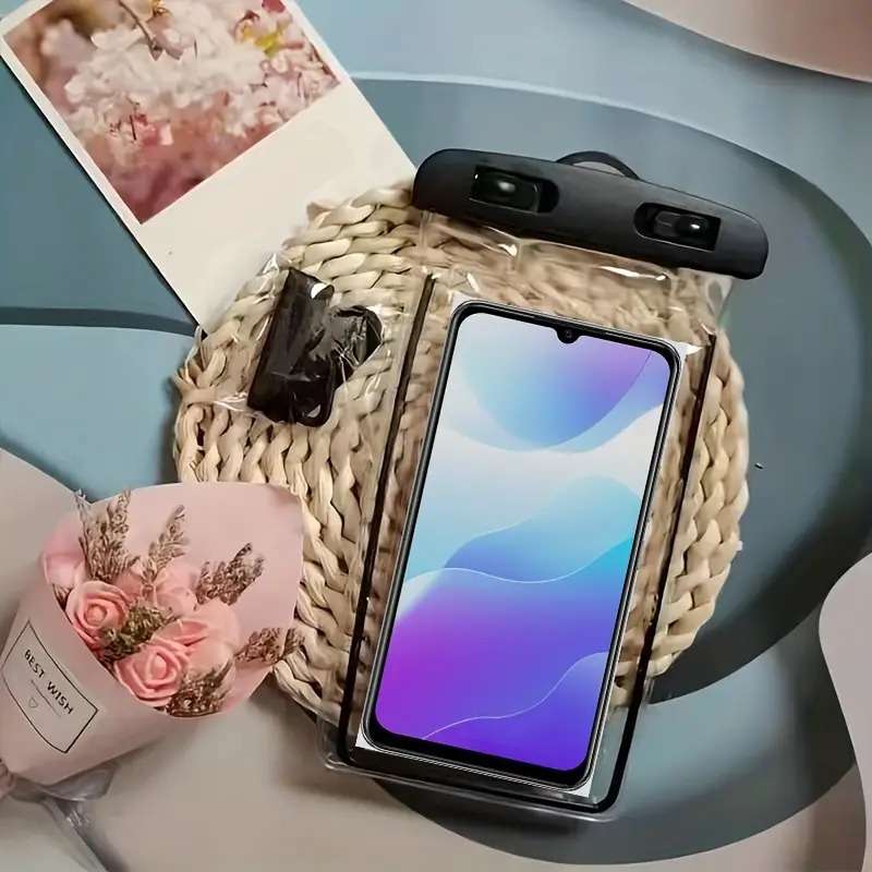 Universal waterproof mobile phone pouch