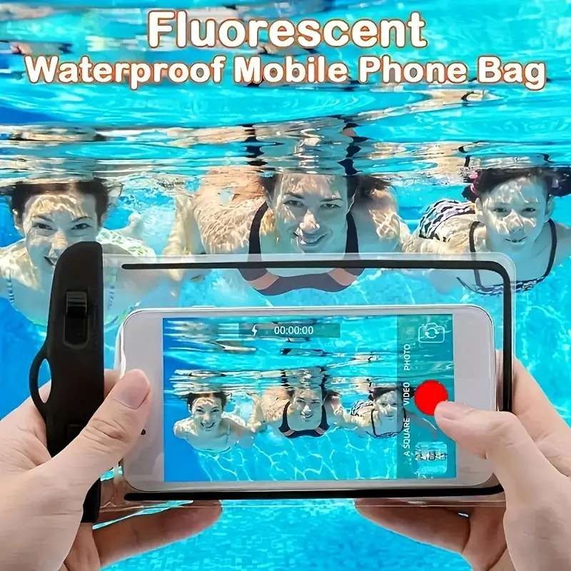 Universal waterproof mobile phone pouch