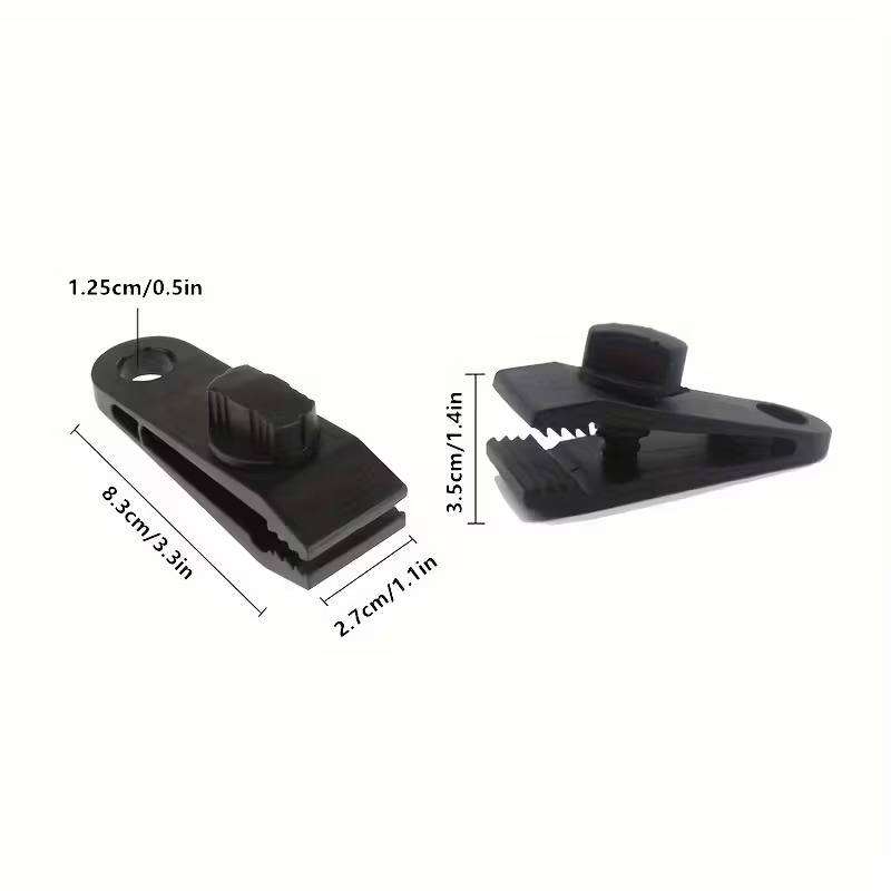 Tent/trap clamps/clips (8 pieces)