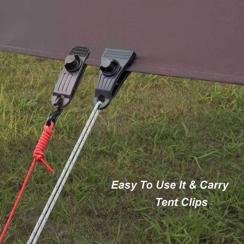 Tent/trap clamps/clips (8 pieces)