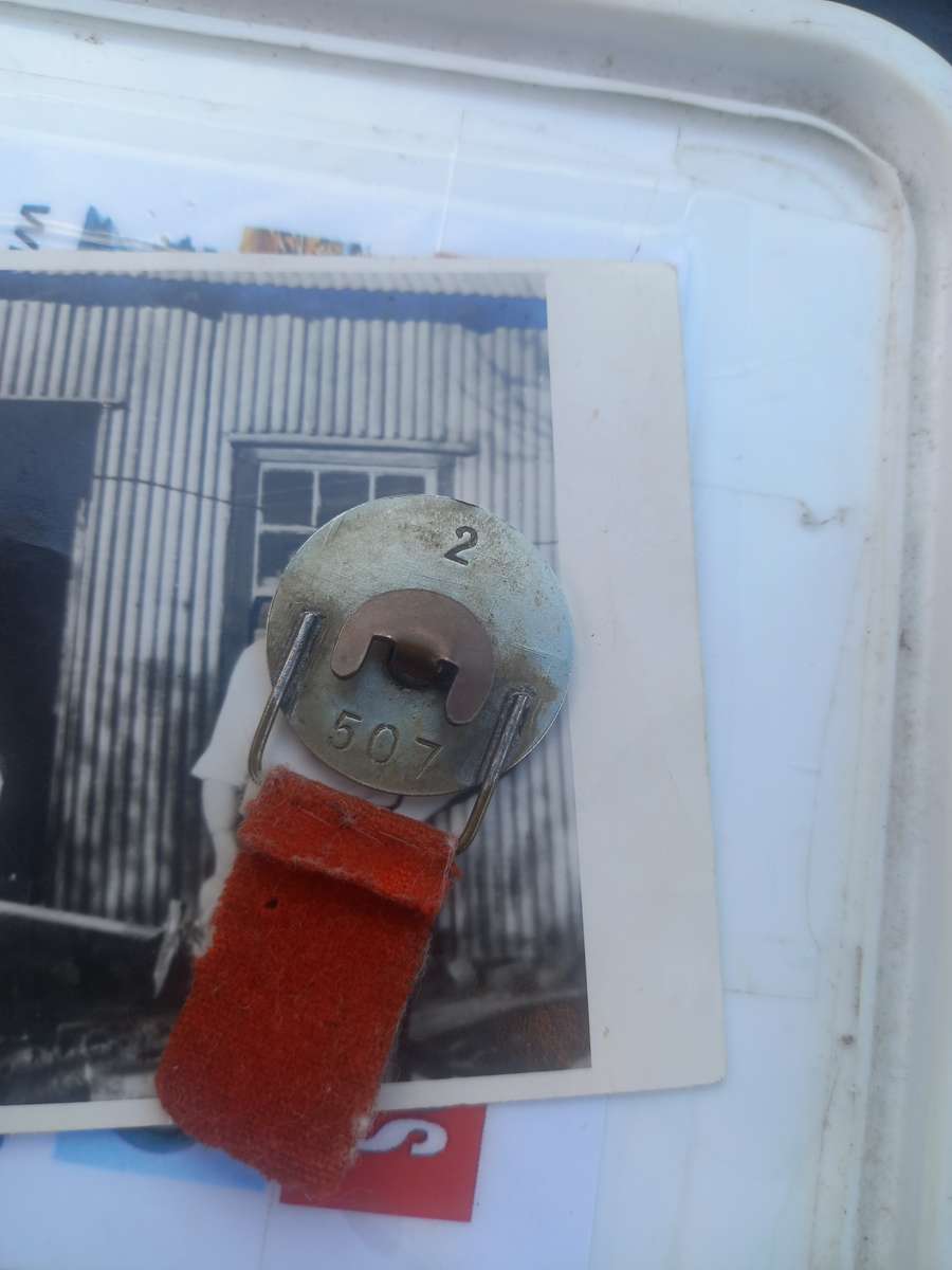 war badge and flags and ect