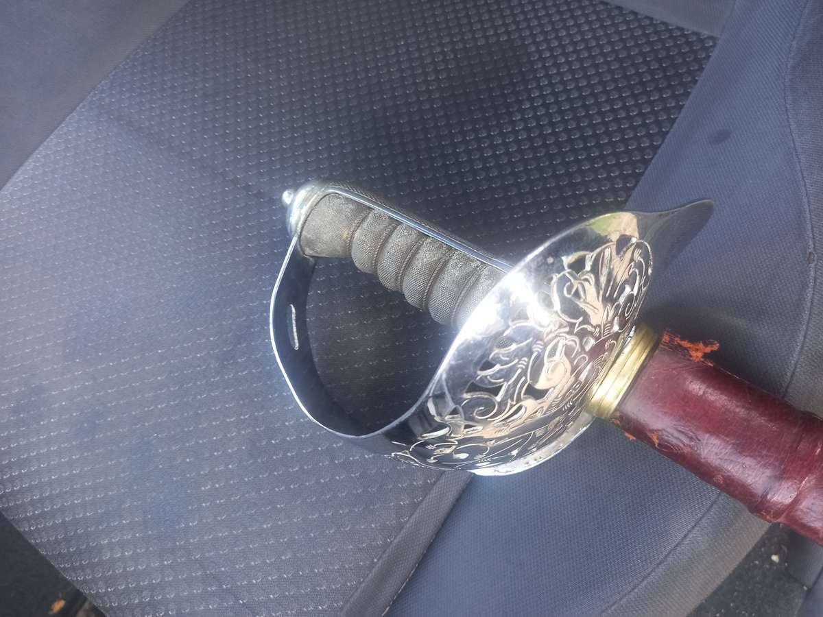 war badge and flags and ect