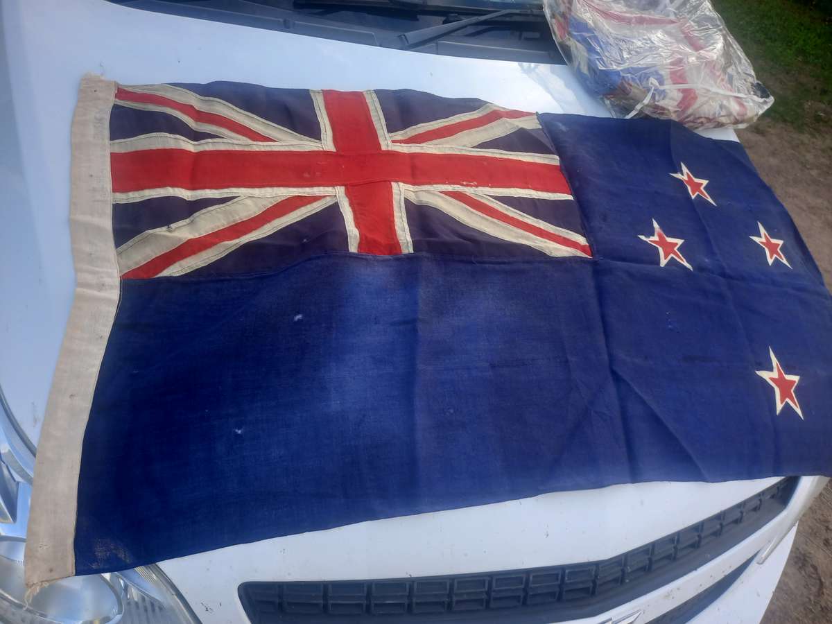 war badge and flags and ect