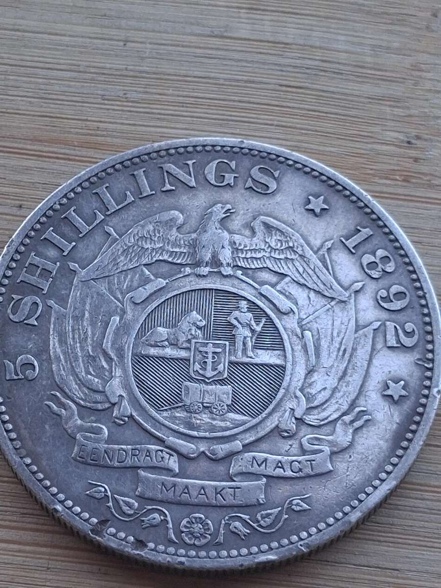 Paul kruger 5 shilling 1892