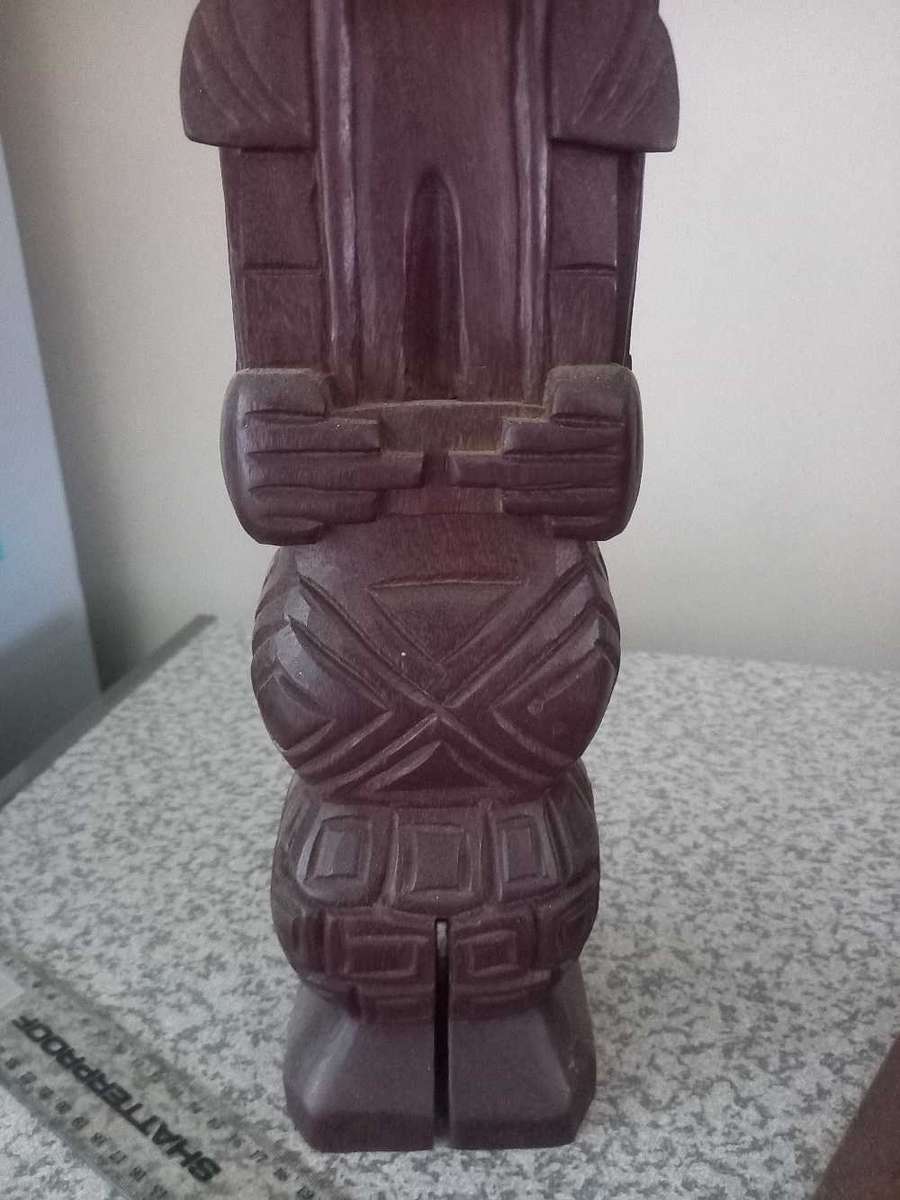 Vintage Hand Carved African Ashanti Fertility Folk Art Sculpture