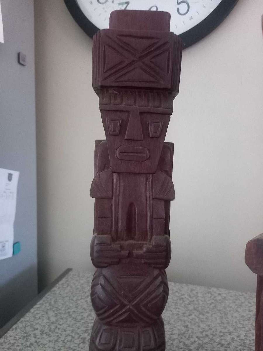 Vintage Hand Carved African Ashanti Fertility Folk Art Sculpture