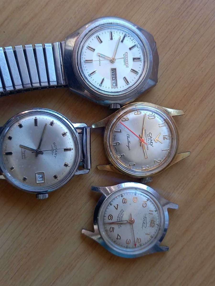 4 vintage men's watches