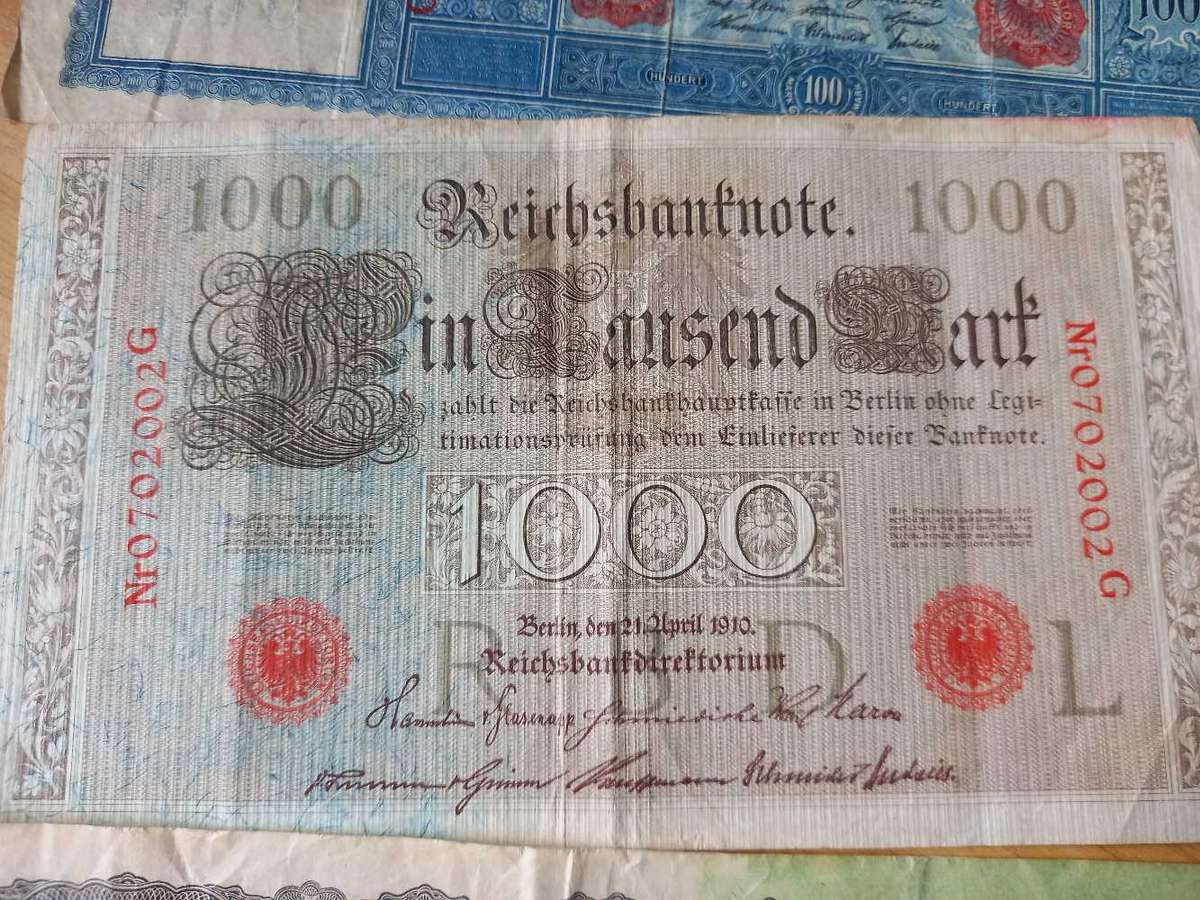 Old bank notes