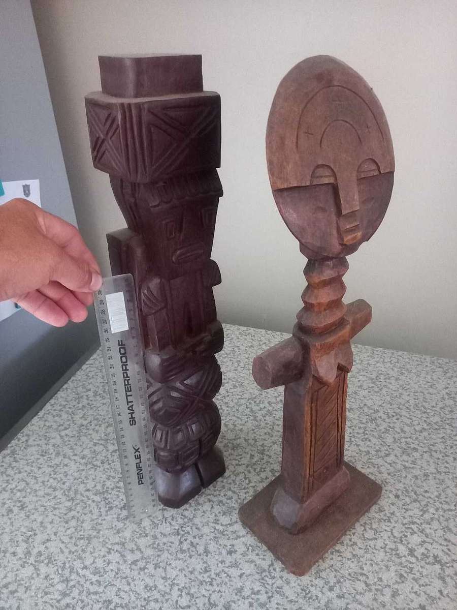 Vintage Hand Carved African Ashanti Fertility Folk Art Sculpture